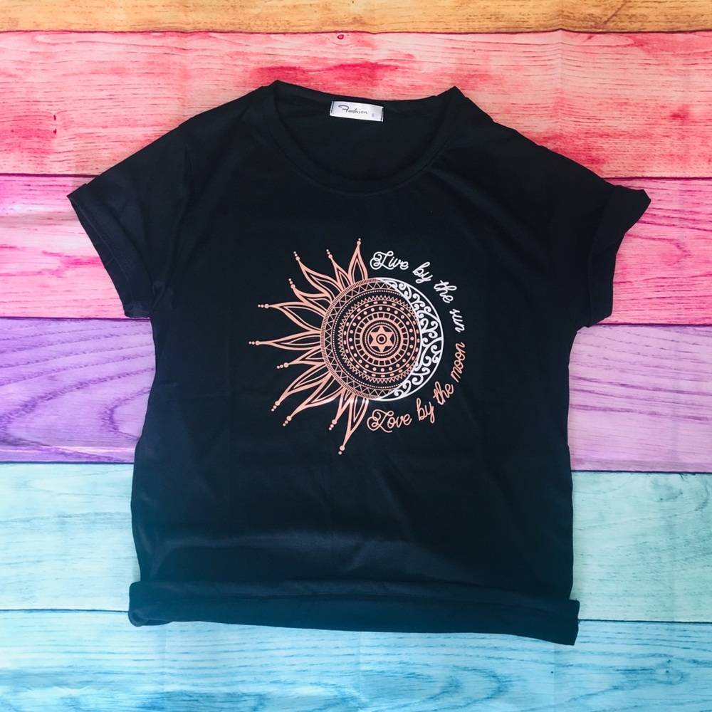 ⚡️sale⚡️Live by the Sun, Love by the Moon Tee - Picture 2 of 4
